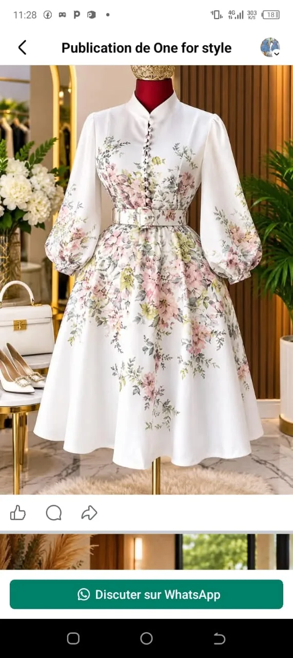Robe fleurie