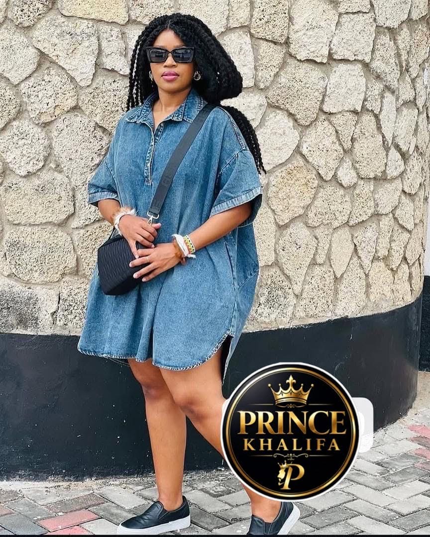 Robe chemise en jean oversize