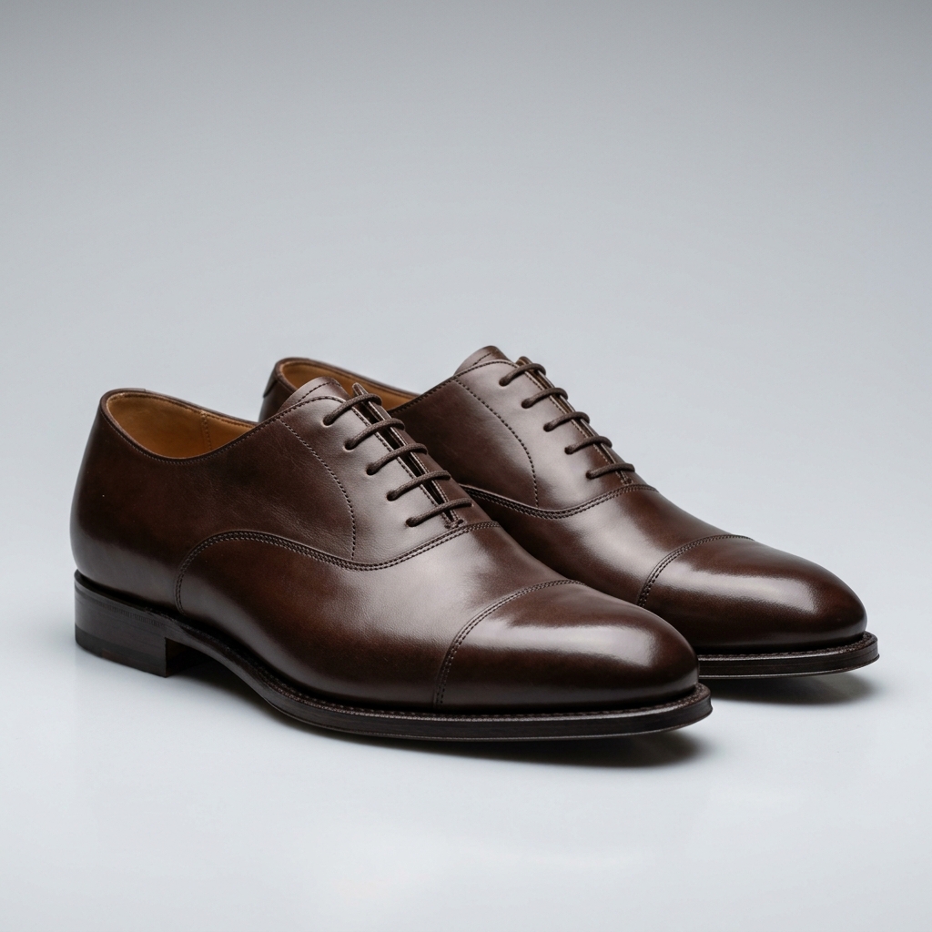 Richelieu cuir marron homme